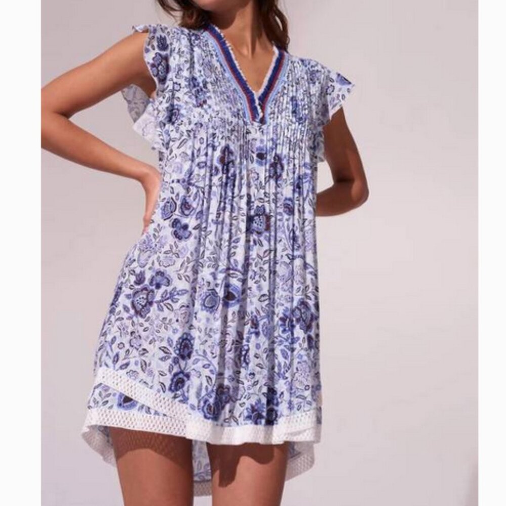 POUPETTE ST. BARTH Sasha floral mini dress, XS.